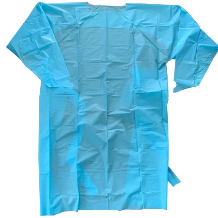 Yellow Isolation Gown Rear Entry With Extra Long Ties CS50 One Size Fits All Polypropylene